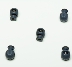 Brzdička s jedním otvorem tmavě šedá