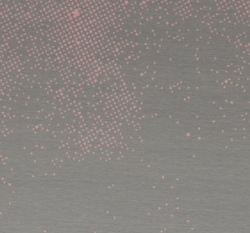 Úplet nepravidelné růžové puntíky na šedé 