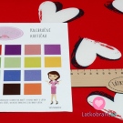 Bavlněný jednolícní úplet potisk srdce na červené