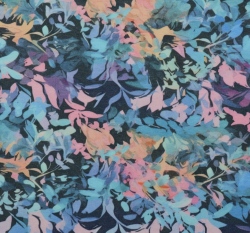 Úplet potisk barevné lístečky na námořnicky modré