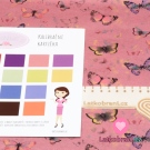 Teplákovina potisk poletující motýlci na starorůžové