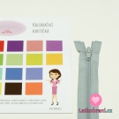 Zip spirálový dělitelný stříbřitě šedý 50cm