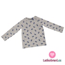 Warmkeeper potisk modré traktory na šedém melé 