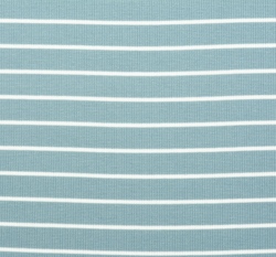 Žebrovaný úplet s proužky na modré