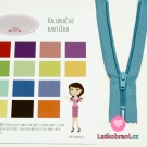 Zip spirálový nedělitelný nebesky modrý 15 cm