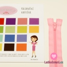 Zip spirálový dělitelný baby růžový 65cm