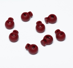 Brzdičky kulaté Červená bordó tmavá