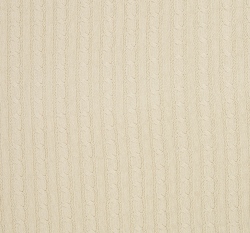 Bavlněná svetrovina, ecru copánky