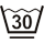Symbol - Praní - Maximální teplota 30 °C. Mírný postup