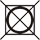 Symbol - Sušení - Nesmí se sušit v bubnové sušičce