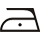 Symbol - Žehlení -  Maximální teplota žehlicí plochy 110 °C